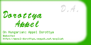 dorottya appel business card